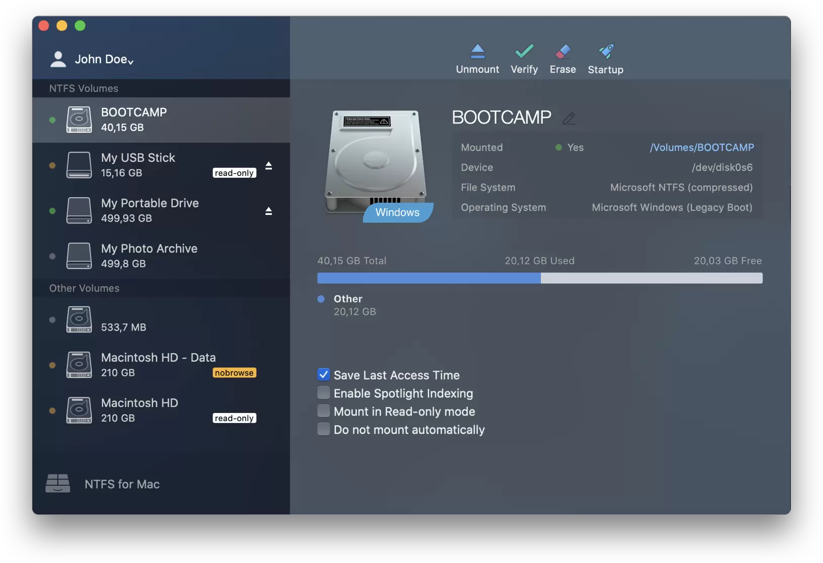 Paragon NTFS for Mac screenshot 2